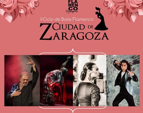 Imagen del cartel del II Ciclo de Baile Falmenco Ciudad de Zaragoza