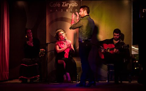 Photos of Café Ziryab. 