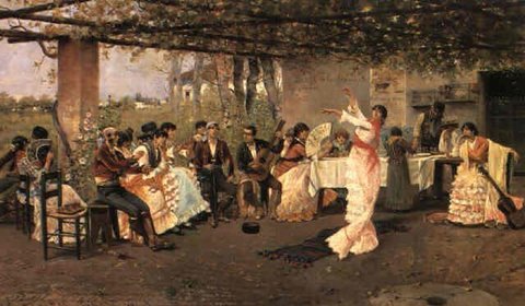 La bailarina de flamenco (1879), Rafael Senet Pérez.